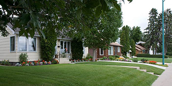 Typical homes found in the North Park area of Saskatoon